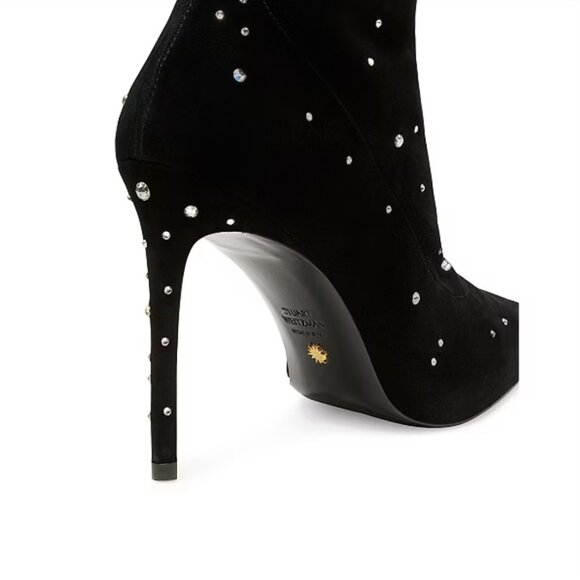 NWT STUART WEITZMAN Ultrastuart Cosmic 3.9" Crystal Embellished Knee Boots SIze8 - Picture 7 of 11